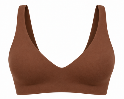No Pressure Bra Coffee Brown